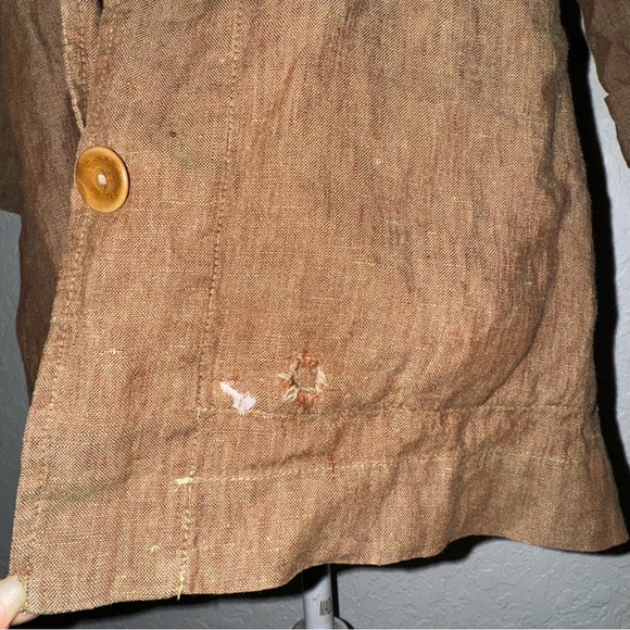 Flax Linen Button Down Shacket - Picture 3 of 5